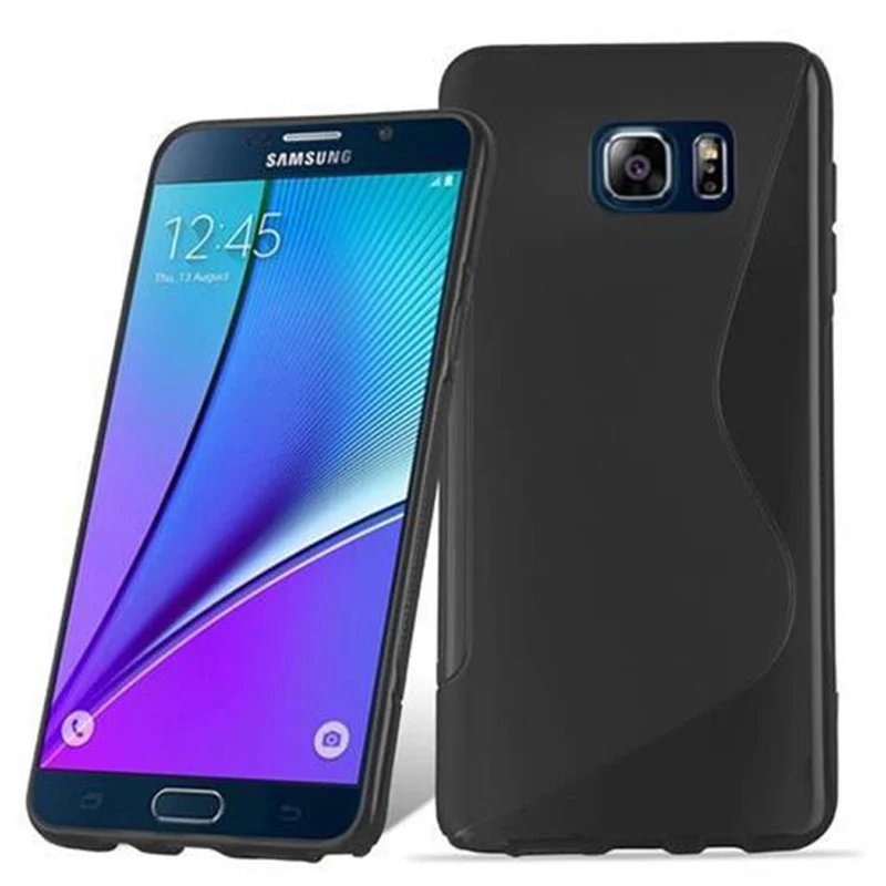 Cadorabo Hülle kompatibel mit Samsung Galaxy NOTE 5 Schutzhülle aus flexiblem TPU Silikon