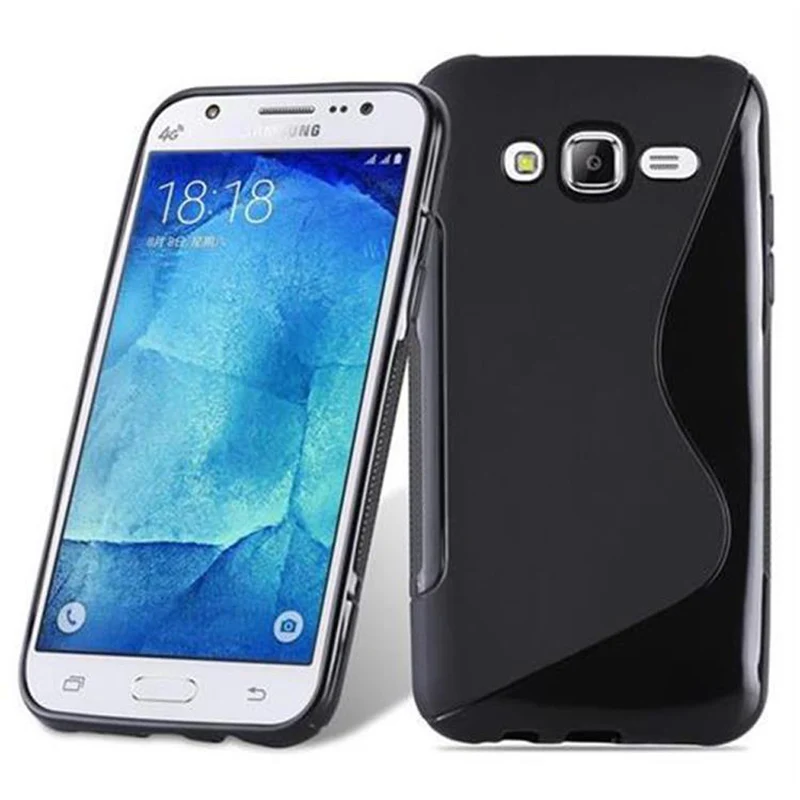 Cadorabo Hülle kompatibel mit Samsung Galaxy J5 2015 Schutzhülle aus flexiblem TPU Silikon