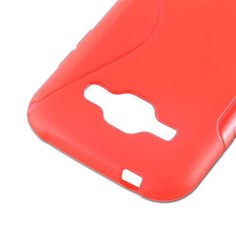 Cadorabo Hülle kompatibel mit Samsung Galaxy J1 2015 Schutzhülle aus flexiblem TPU Silikon