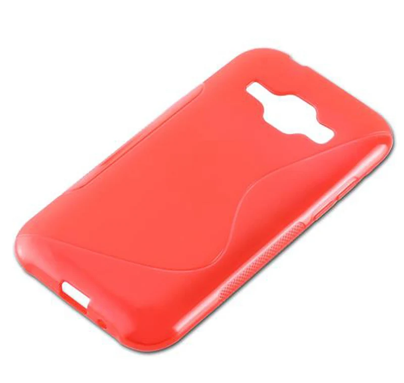 Cadorabo Hülle kompatibel mit Samsung Galaxy J1 2015 Schutzhülle aus flexiblem TPU Silikon