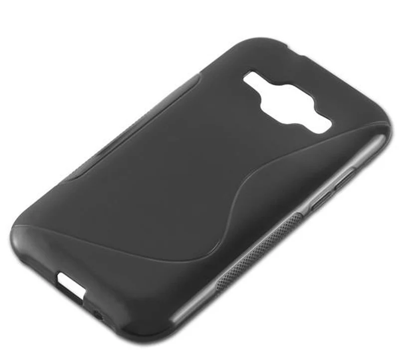Cadorabo Hülle kompatibel mit Samsung Galaxy J1 2015 Schutzhülle aus flexiblem TPU Silikon