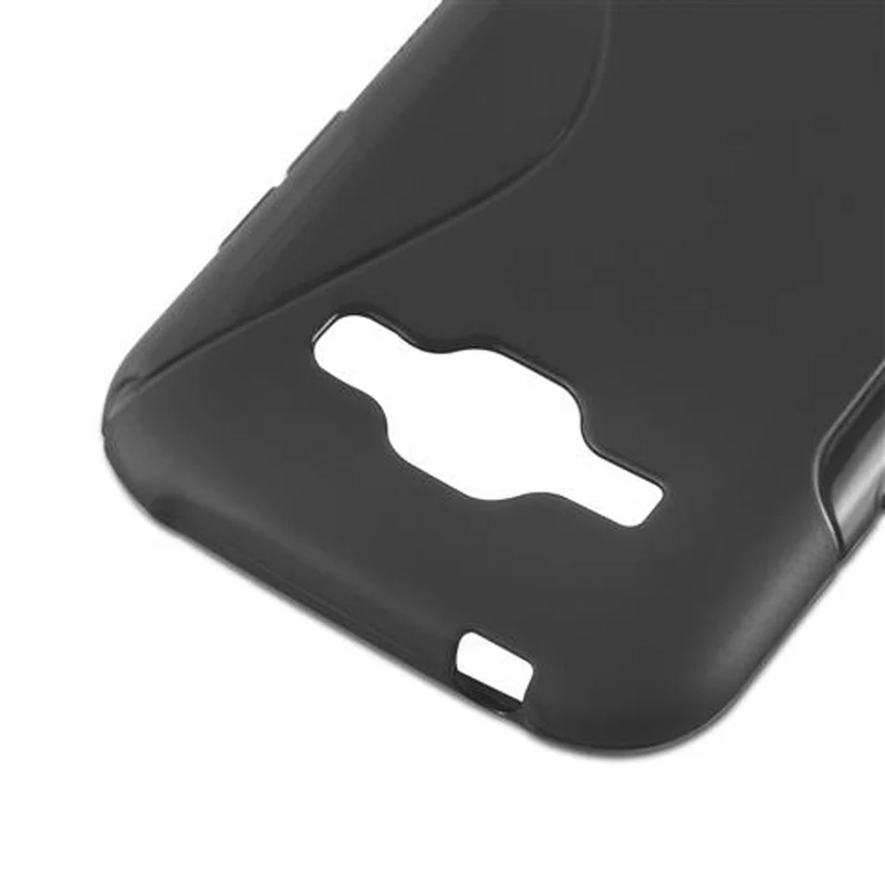 Cadorabo Hülle kompatibel mit Samsung Galaxy J1 2015 Schutzhülle aus flexiblem TPU Silikon