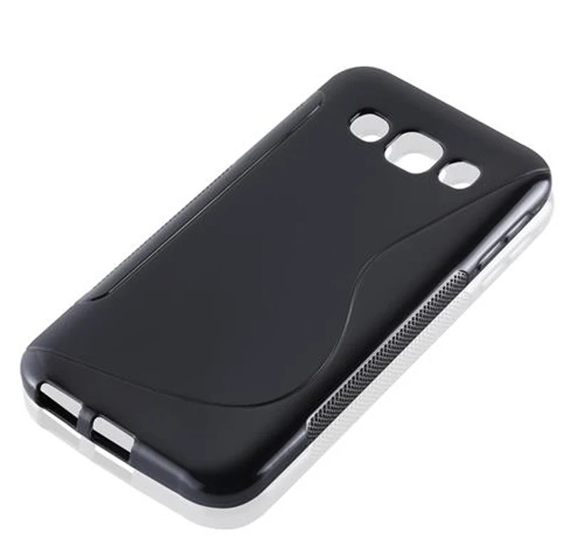 Cadorabo Hülle kompatibel mit Samsung Galaxy E5 Schutzhülle aus flexiblem TPU Silikon