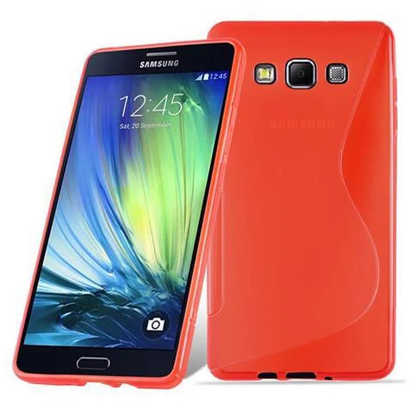 Cadorabo Hülle kompatibel mit Samsung Galaxy A7 2015 Schutzhülle aus flexiblem TPU Silikon