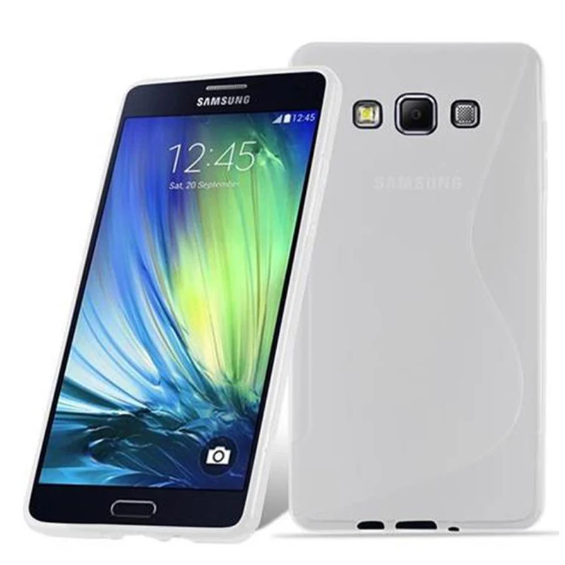 Cadorabo Hülle kompatibel mit Samsung Galaxy A7 2015 Schutzhülle aus flexiblem TPU Silikon