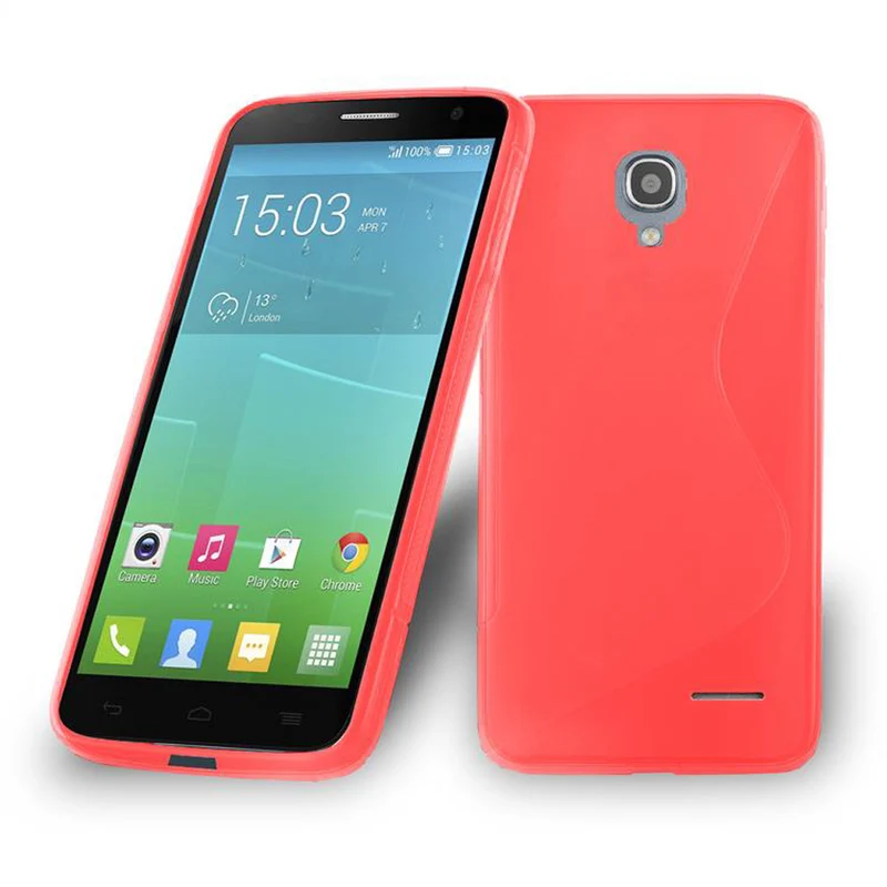 Cadorabo Hülle kompatibel mit Alcatel OneTouch POP S3 Schutzhülle aus flexiblem TPU Silikon