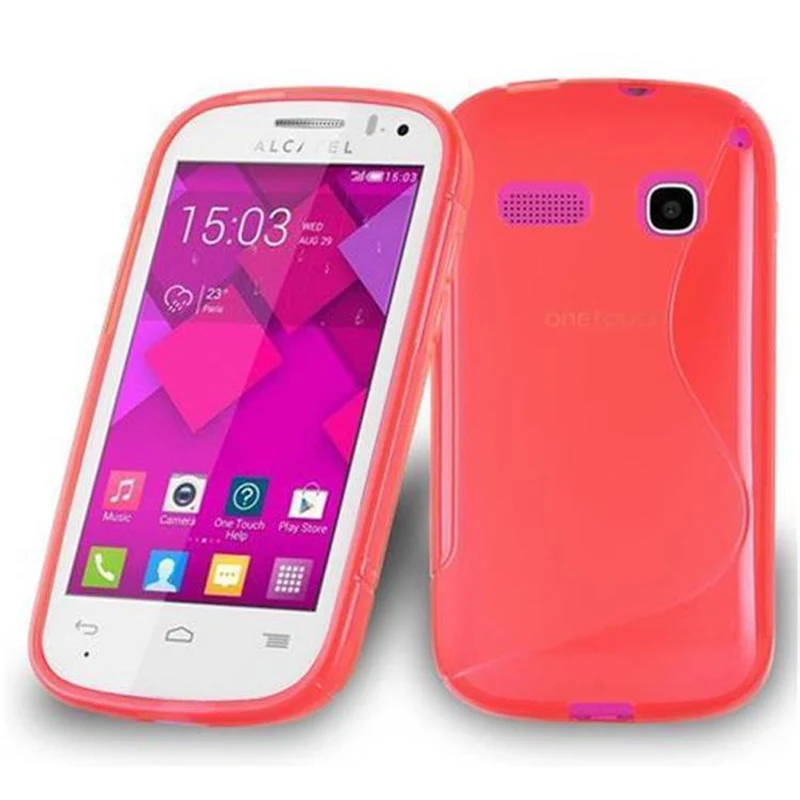 Cadorabo Hülle kompatibel mit Alcatel OneTouch POP C3 Schutzhülle aus flexiblem TPU Silikon
