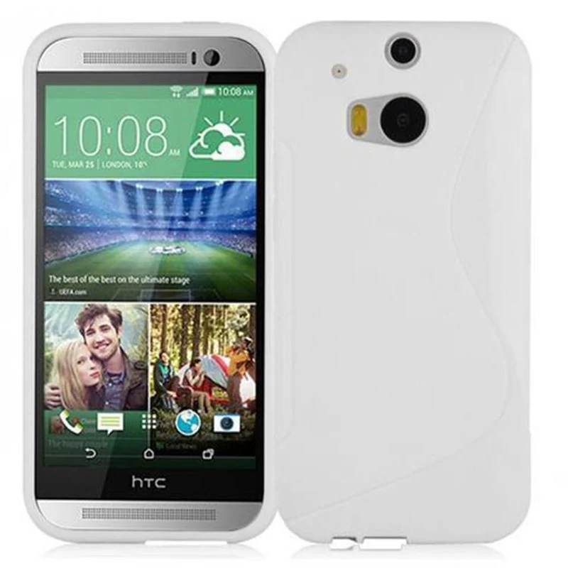 Cadorabo Hülle kompatibel mit HTC ONE M8 Schutzhülle aus flexiblem TPU Silikon