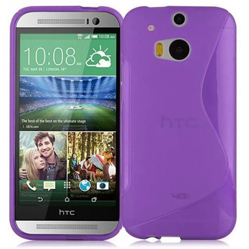 Cadorabo Hülle kompatibel mit HTC ONE M8 Schutzhülle aus flexiblem TPU Silikon