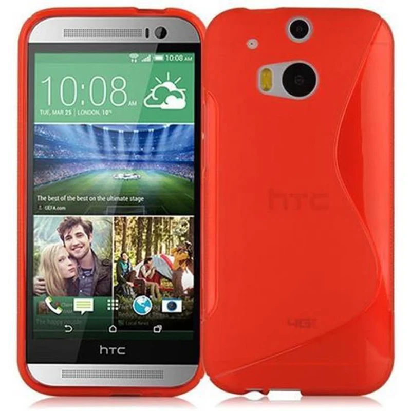 Cadorabo Hülle kompatibel mit HTC ONE M8 Schutzhülle aus flexiblem TPU Silikon