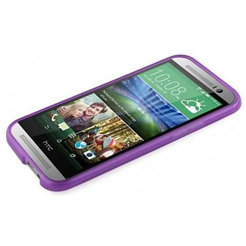 Cadorabo Hülle kompatibel mit HTC ONE M8 Schutzhülle aus flexiblem TPU Silikon