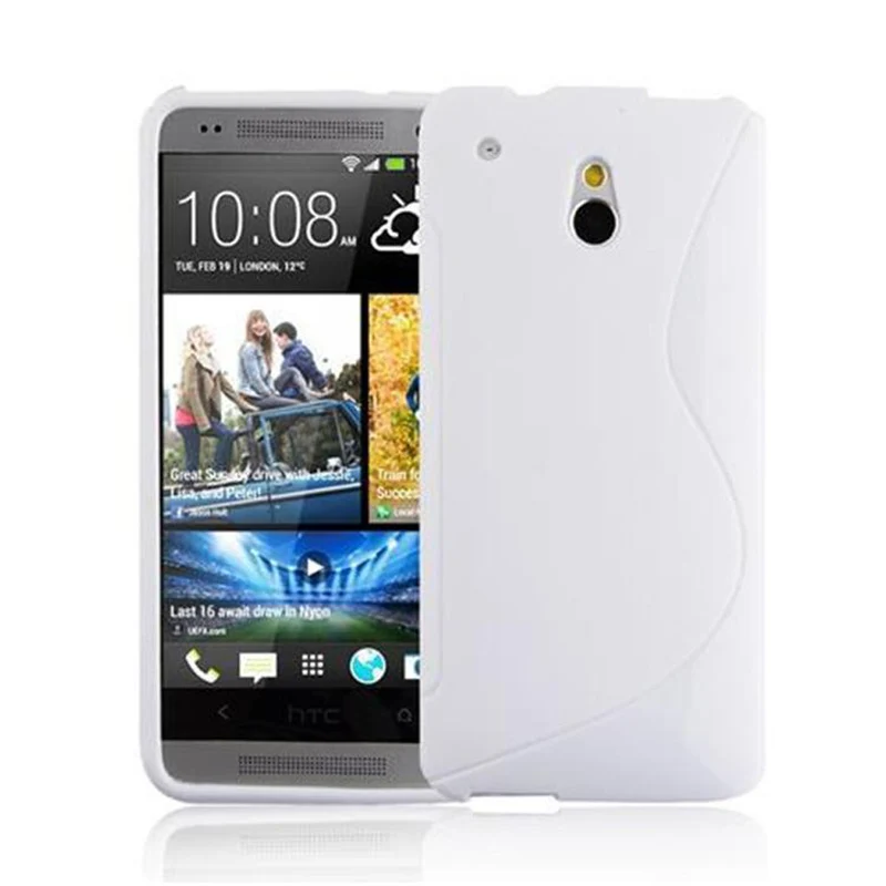 Cadorabo Hülle kompatibel mit HTC ONE M4 MINI Schutzhülle aus flexiblem TPU Silikon