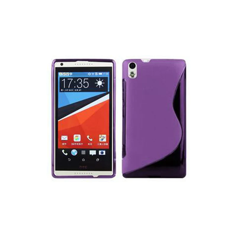 Cadorabo Hülle kompatibel mit HTC Desire 816 Schutzhülle aus flexiblem TPU Silikon