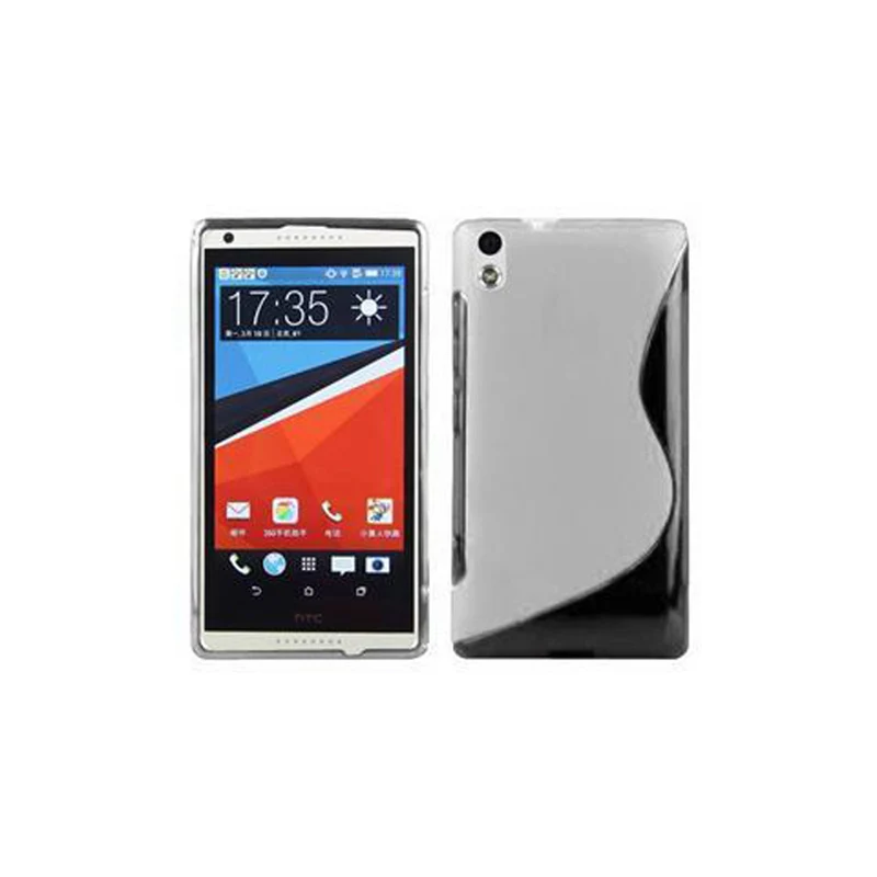 Cadorabo Hülle kompatibel mit HTC Desire 816 Schutzhülle aus flexiblem TPU Silikon