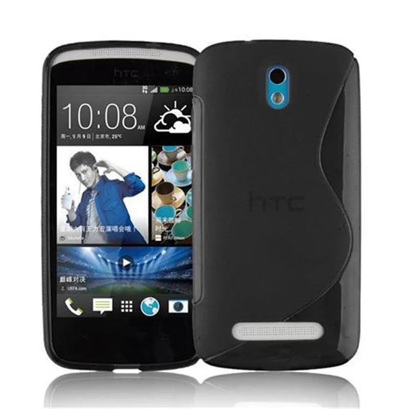 Cadorabo Hülle kompatibel mit HTC Desire 500 Schutzhülle aus flexiblem TPU Silikon