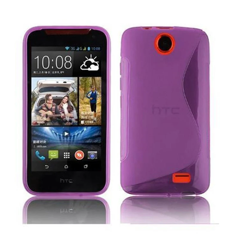 Cadorabo Hülle kompatibel mit HTC Desire 310 Schutzhülle aus flexiblem TPU Silikon