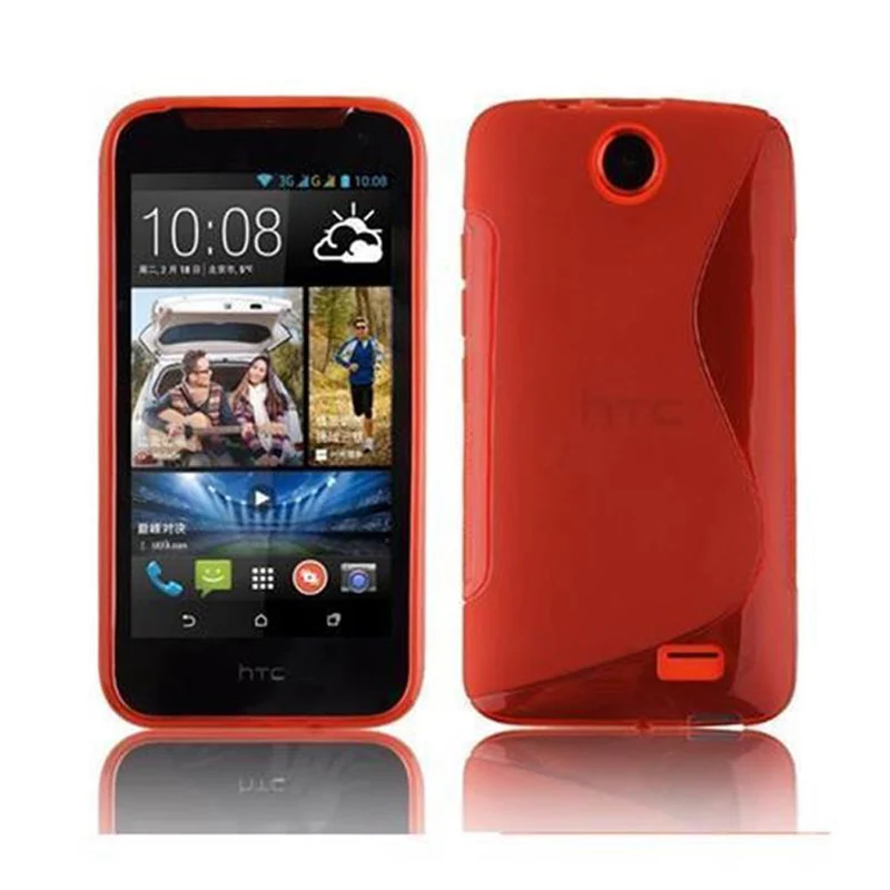 Cadorabo Hülle kompatibel mit HTC Desire 310 Schutzhülle aus flexiblem TPU Silikon