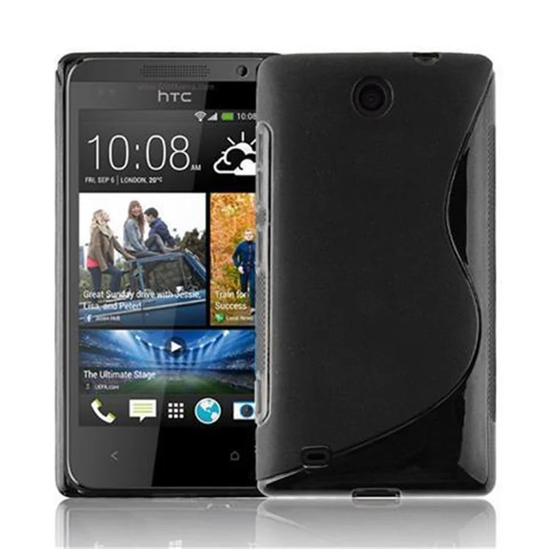 Cadorabo Hülle kompatibel mit HTC Desire 300 Schutzhülle aus flexiblem TPU Silikon