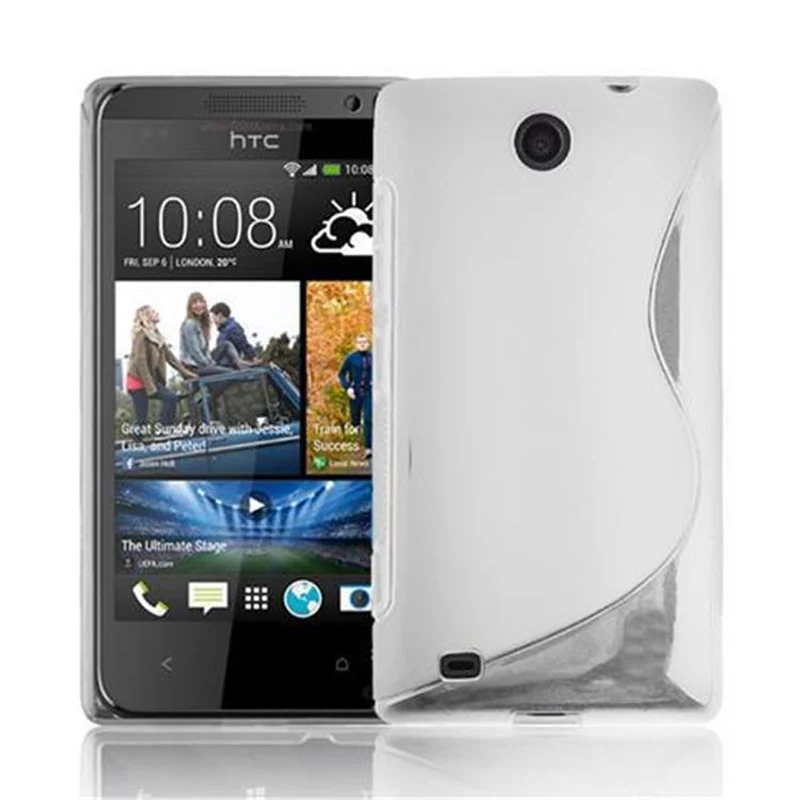 Cadorabo Hülle kompatibel mit HTC Desire 300 Schutzhülle aus flexiblem TPU Silikon
