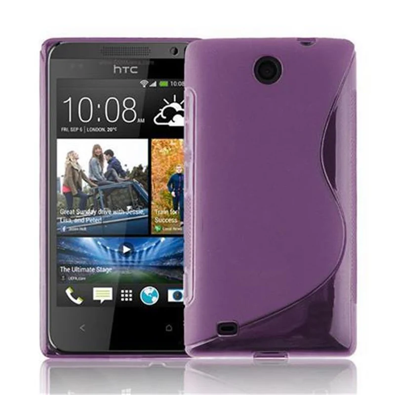 Cadorabo Hülle kompatibel mit HTC Desire 300 Schutzhülle aus flexiblem TPU Silikon