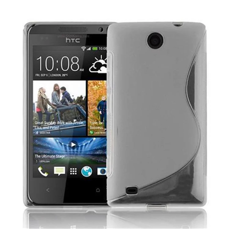 Cadorabo Hülle kompatibel mit HTC Desire 300 Schutzhülle aus flexiblem TPU Silikon