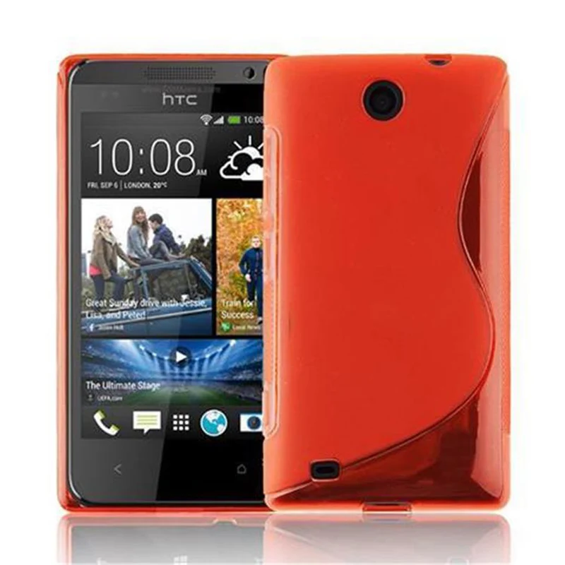 Cadorabo Hülle kompatibel mit HTC Desire 300 Schutzhülle aus flexiblem TPU Silikon