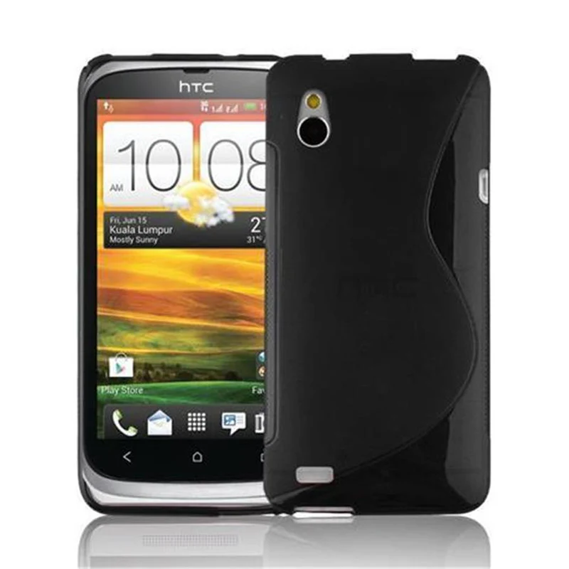 Cadorabo Hülle kompatibel mit HTC Desire V Schutzhülle aus flexiblem TPU Silikon