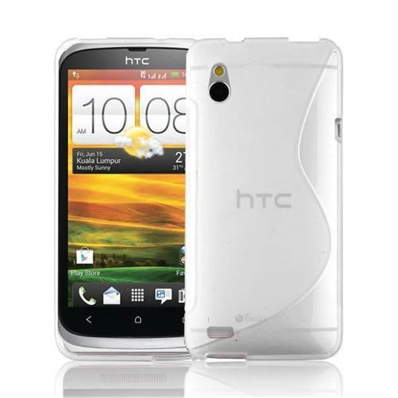 Cadorabo Hülle kompatibel mit HTC Desire V Schutzhülle aus flexiblem TPU Silikon