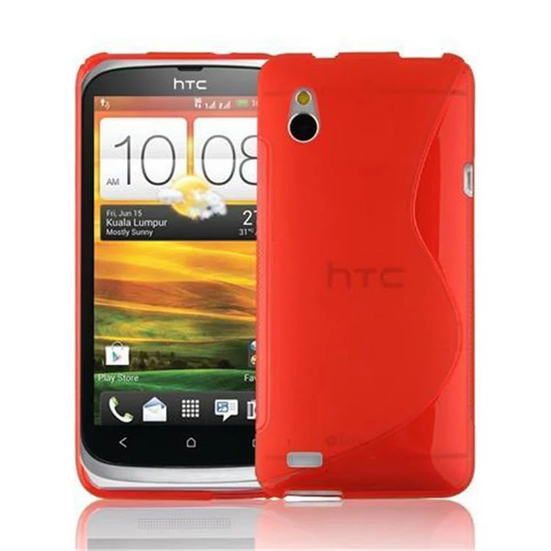 Cadorabo Hülle kompatibel mit HTC Desire V Schutzhülle aus flexiblem TPU Silikon