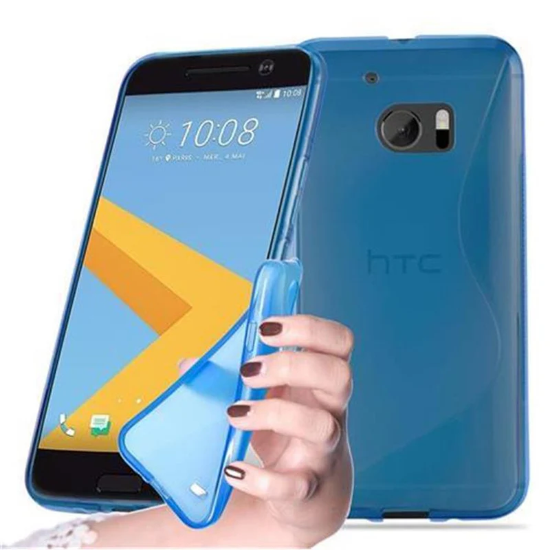 Cadorabo Hülle kompatibel mit HTC ONE M10 Schutzhülle aus flexiblem TPU Silikon