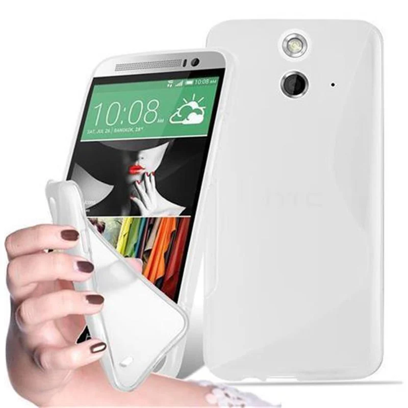 Cadorabo Hülle kompatibel mit HTC ONE E9 Schutzhülle aus flexiblem TPU Silikon