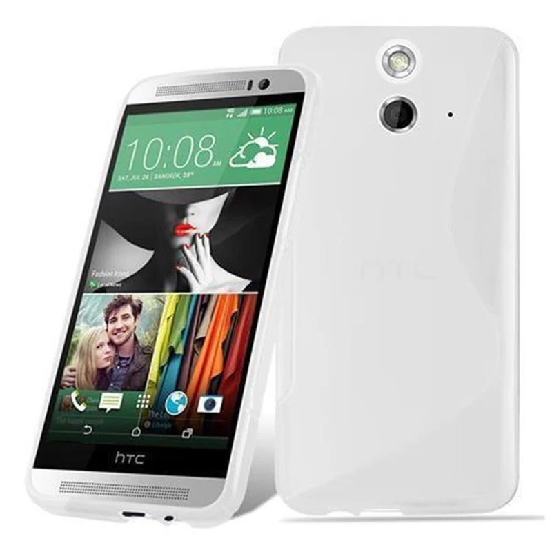 Cadorabo Hülle kompatibel mit HTC ONE E9 Schutzhülle aus flexiblem TPU Silikon