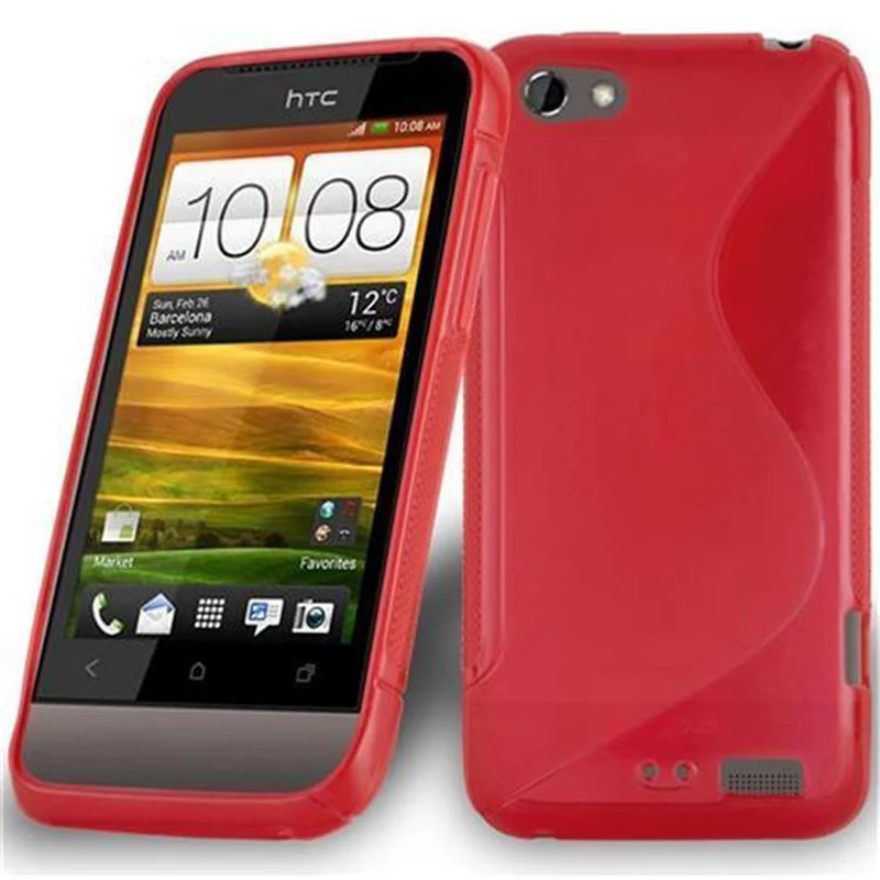 Cadorabo Hülle kompatibel mit HTC ONE V Schutzhülle aus flexiblem TPU Silikon