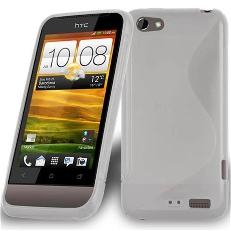 Cadorabo Hülle kompatibel mit HTC ONE V Schutzhülle aus flexiblem TPU Silikon