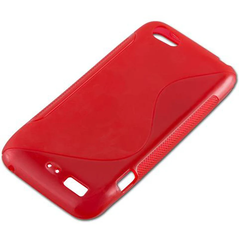 Cadorabo Hülle kompatibel mit HTC ONE V Schutzhülle aus flexiblem TPU Silikon