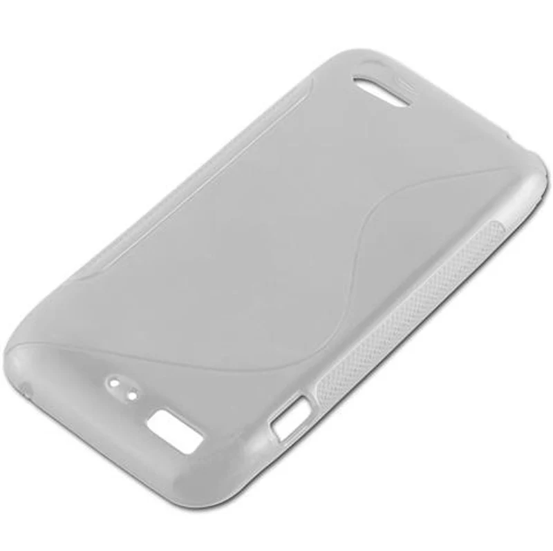 Cadorabo Hülle kompatibel mit HTC ONE V Schutzhülle aus flexiblem TPU Silikon
