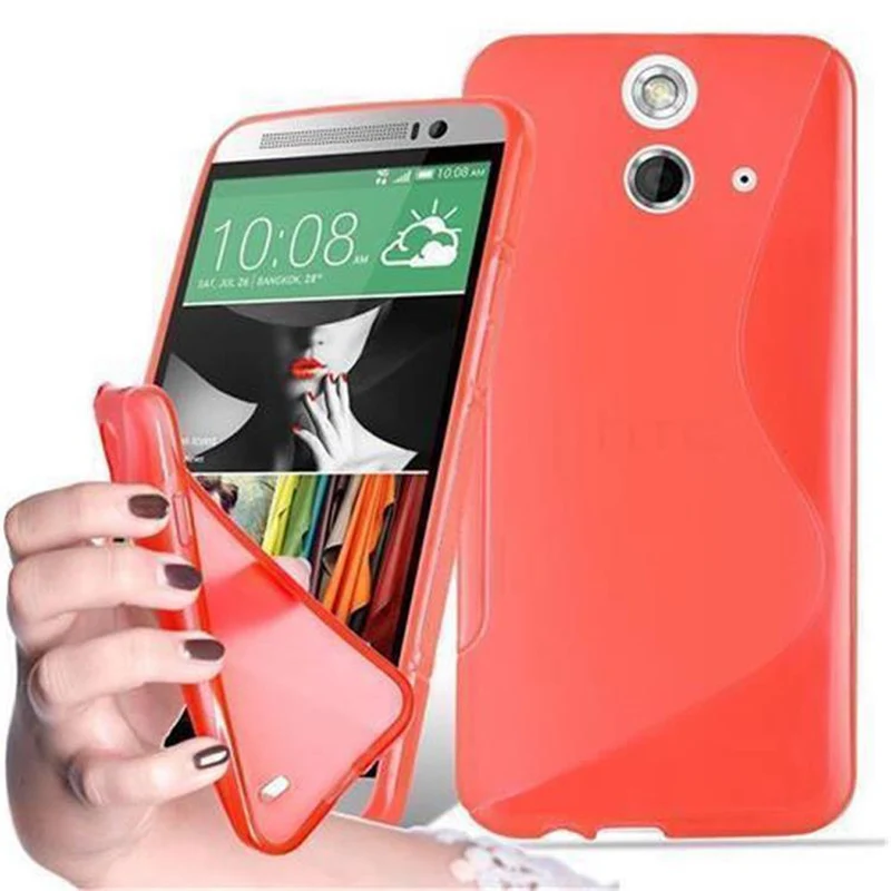 Cadorabo Hülle kompatibel mit HTC ONE E8 Schutzhülle aus flexiblem TPU Silikon