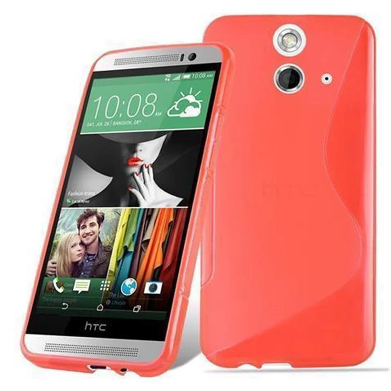 Cadorabo Hülle kompatibel mit HTC ONE E8 Schutzhülle aus flexiblem TPU Silikon