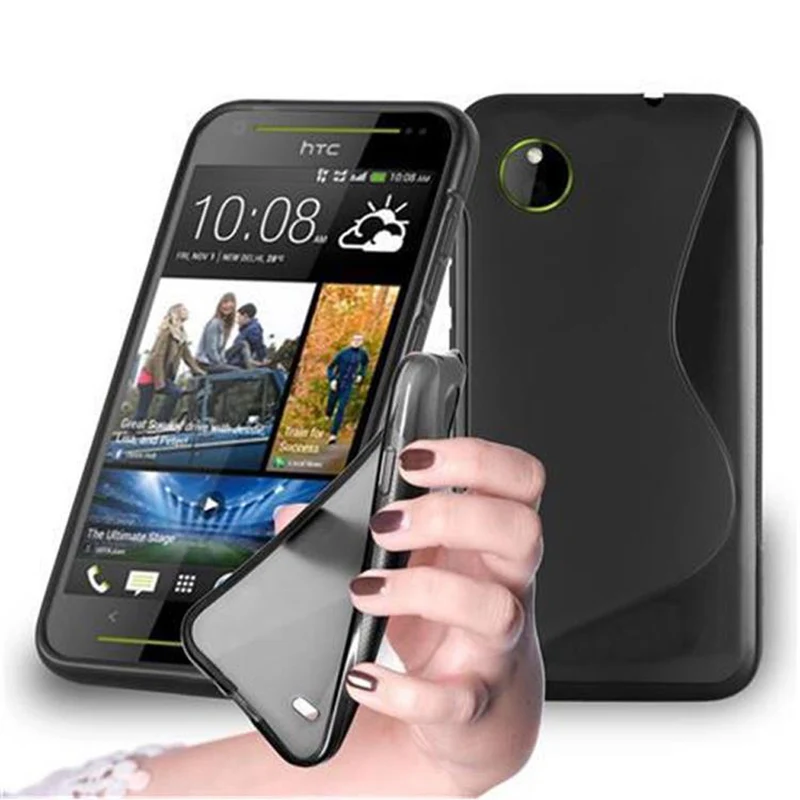 Cadorabo Hülle kompatibel mit HTC Desire 700 Schutzhülle aus flexiblem TPU Silikon