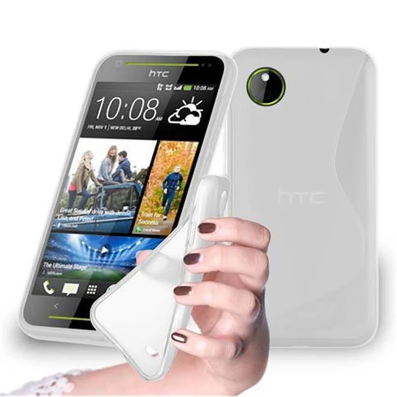 Cadorabo Hülle kompatibel mit HTC Desire 700 Schutzhülle aus flexiblem TPU Silikon