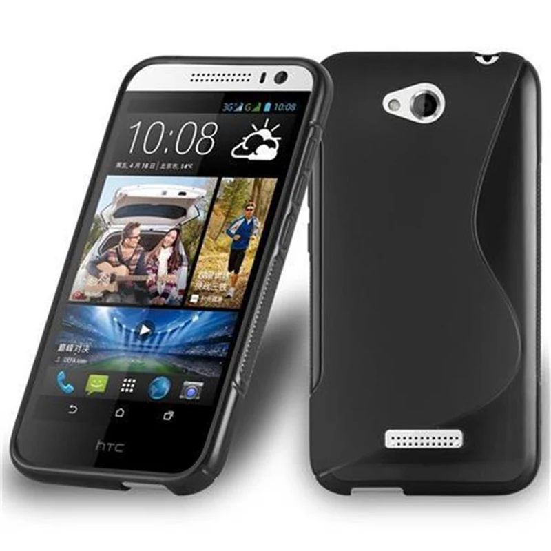 Cadorabo Hülle kompatibel mit HTC Desire 616 Schutzhülle aus flexiblem TPU Silikon