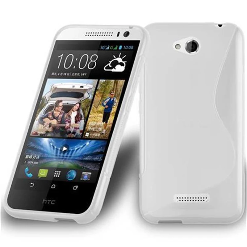 Cadorabo Hülle kompatibel mit HTC Desire 616 Schutzhülle aus flexiblem TPU Silikon