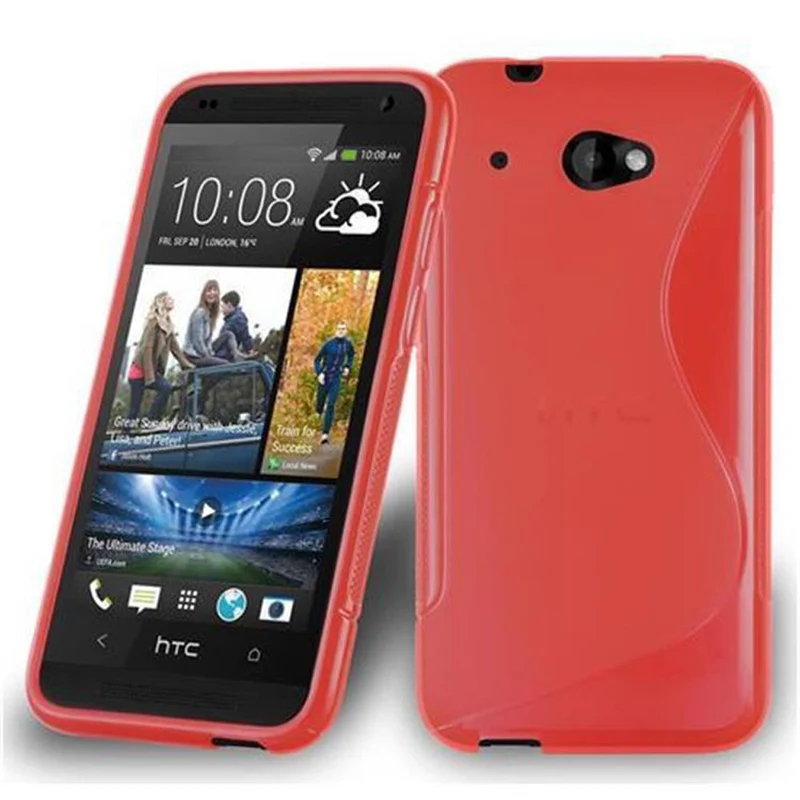 Cadorabo Hülle kompatibel mit HTC Desire 601 Schutzhülle aus flexiblem TPU Silikon