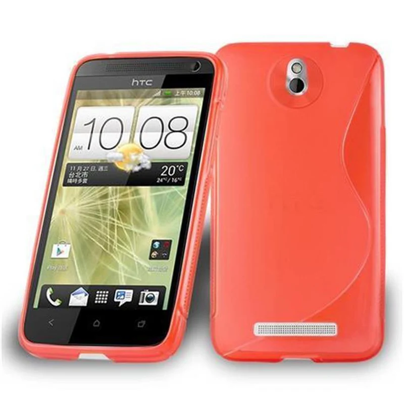 Cadorabo Hülle kompatibel mit HTC Desire 501 Schutzhülle aus flexiblem TPU Silikon