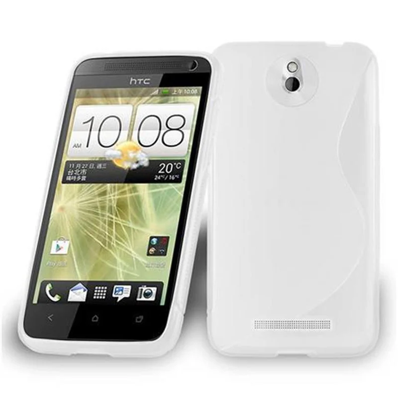 Cadorabo Hülle kompatibel mit HTC Desire 501 Schutzhülle aus flexiblem TPU Silikon