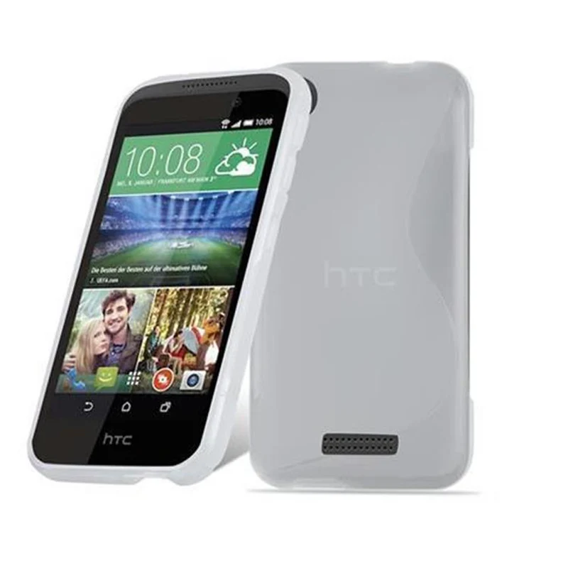 Cadorabo Hülle kompatibel mit HTC Desire 320 Schutzhülle aus flexiblem TPU Silikon