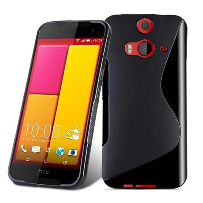 Cadorabo Hülle kompatibel mit HTC BUTTERFLY 2 Schutzhülle aus flexiblem TPU Silikon