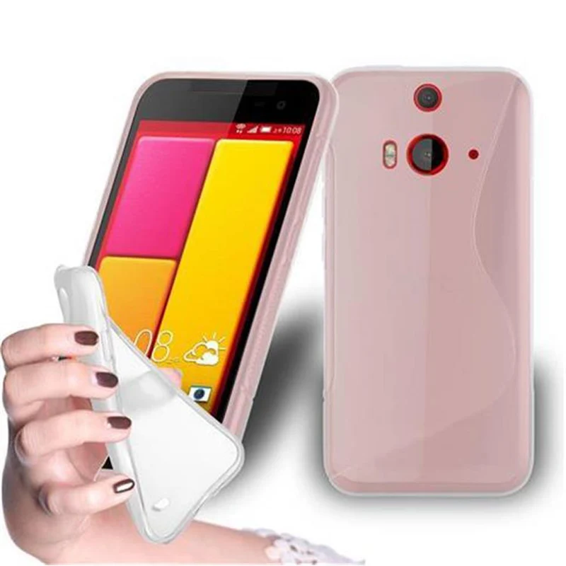 Cadorabo Hülle kompatibel mit HTC BUTTERFLY 2 Schutzhülle aus flexiblem TPU Silikon