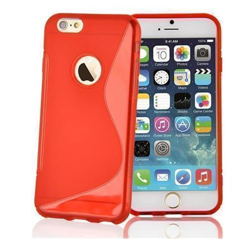 Cadorabo Hülle kompatibel mit Apple iPhone 6 / 6S Schutzhülle aus flexiblem TPU Silikon