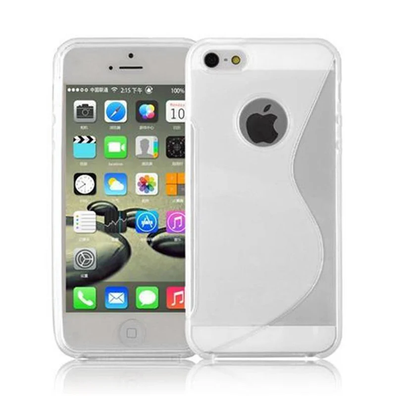 Cadorabo Hülle kompatibel mit Apple iPhone 5 / 5S / SE 2016 Schutzhülle aus flexiblem TPU Silikon